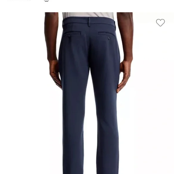 PAIGE’s Stafford Blue (Deep Anchor) Pants with Tailored Stretchy Fit - Picture 3 of 4